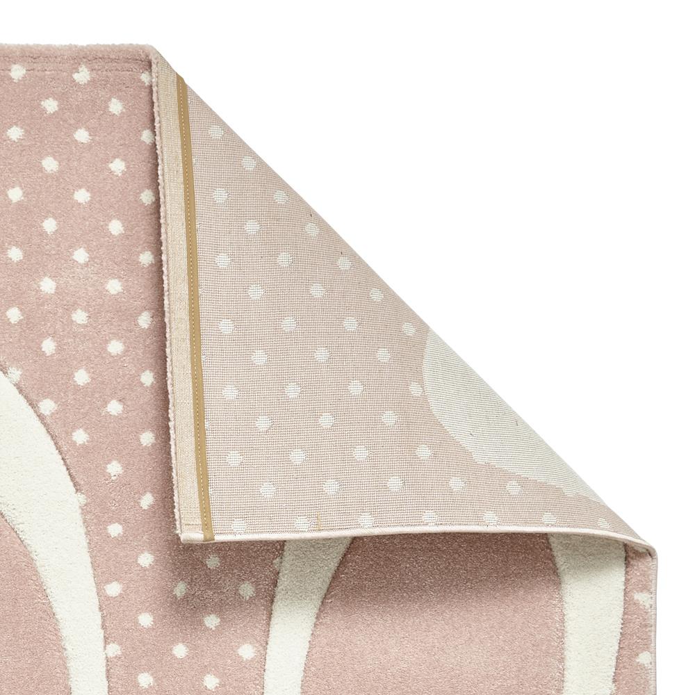 Pink Cute Bunny Rabbit Design Childrens Floor Rug