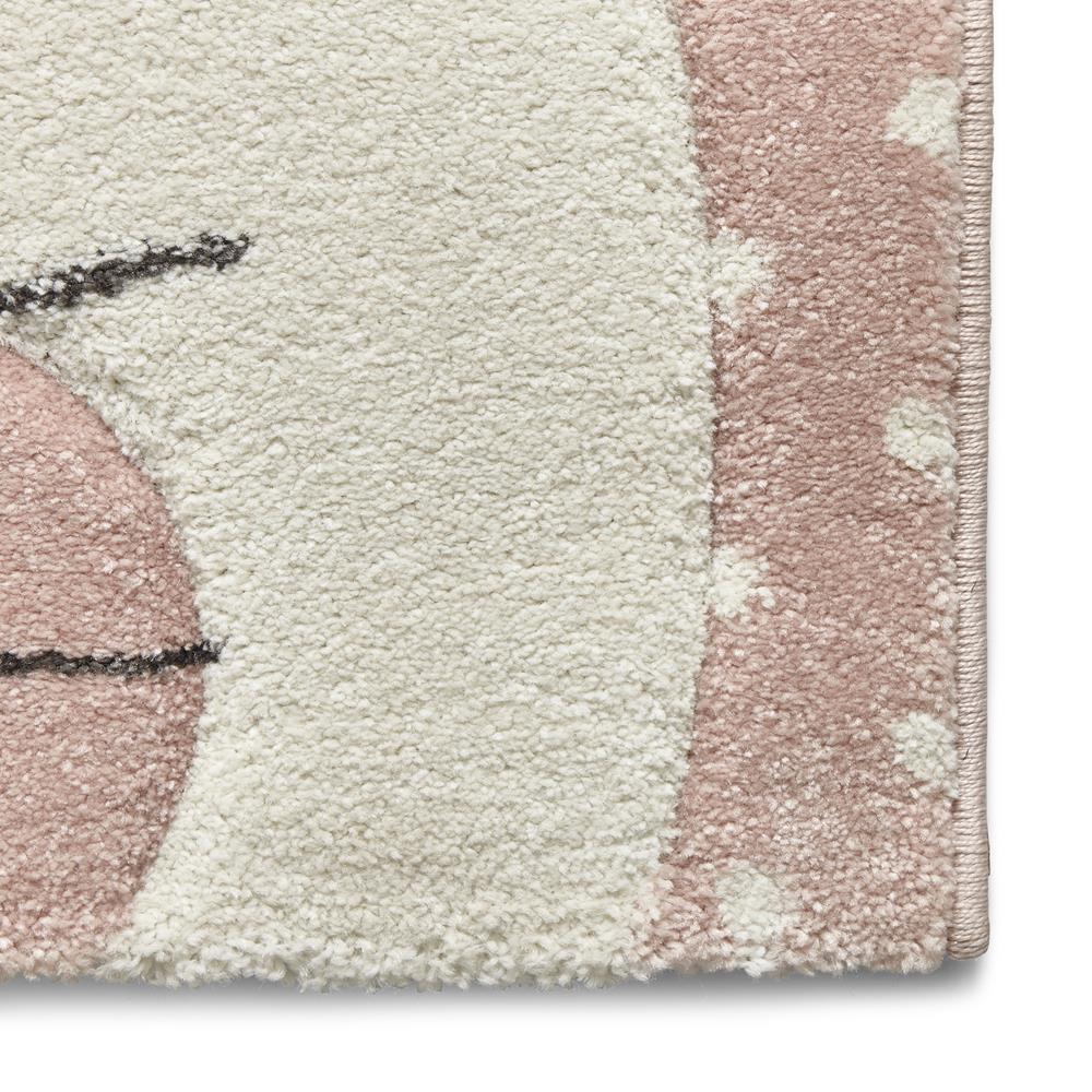 Pink Cute Bunny Rabbit Design Childrens Floor Rug