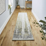 Ivory & Yellow Colour Splash Design Modern Floor Rug