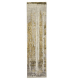 Ivory & Yellow Colour Splash Design Modern Floor Rug