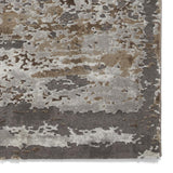 Grey & Beige Colour Splash Textured Modern Abstract Floor Rug