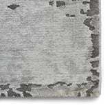 Grey & Ochre Colour Splash Textured Modern Abstract Floor Rug