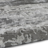 Grey Colour Splash Textured Modern Abstract Floor Rug