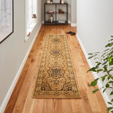 Beige Traditional Heritage High Density Luxury Floor Rug
