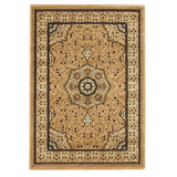 Beige Traditional Heritage High Density Luxury Floor Rug
