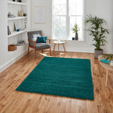 Jewel Green Super Soft Shaggy Luxury Floor Rug 5cm Long Pile