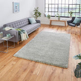 Pastel Green Super Soft Shaggy Luxury Floor Rug 5cm Long Pile