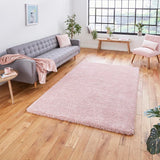 Pink Super Soft Shaggy Luxury Floor Rug 5cm Long Pile