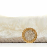 Ivory Extra Super Soft Shaggy Luxury Floor Rug 8cm Long Pile