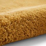 Mustard Yellow Extra Super Soft Shaggy Luxury Floor Rug 8cm Long Pile